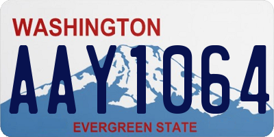 WA license plate AAY1064
