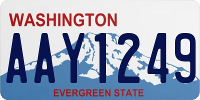 WA license plate AAY1249
