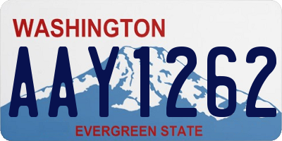 WA license plate AAY1262