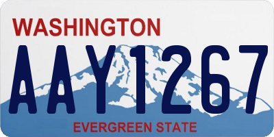 WA license plate AAY1267