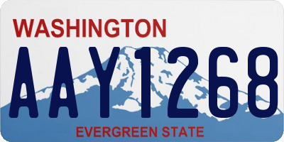 WA license plate AAY1268