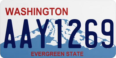 WA license plate AAY1269