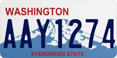 WA license plate AAY1274