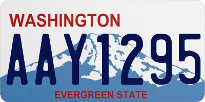 WA license plate AAY1295