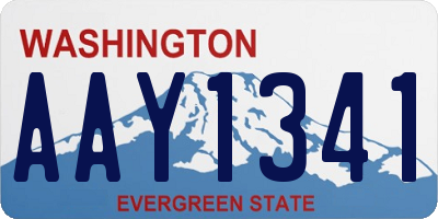 WA license plate AAY1341