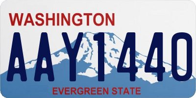 WA license plate AAY1440