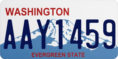 WA license plate AAY1459