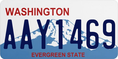 WA license plate AAY1469