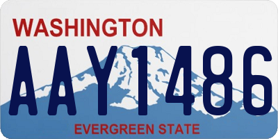 WA license plate AAY1486