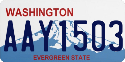 WA license plate AAY1503