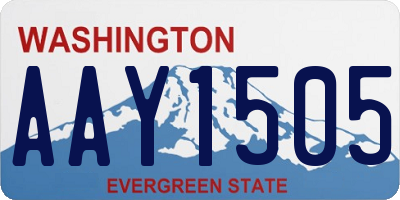 WA license plate AAY1505
