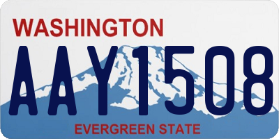 WA license plate AAY1508