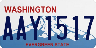 WA license plate AAY1517