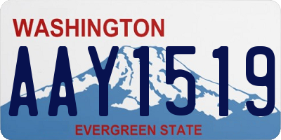 WA license plate AAY1519