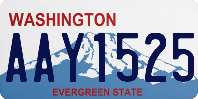 WA license plate AAY1525