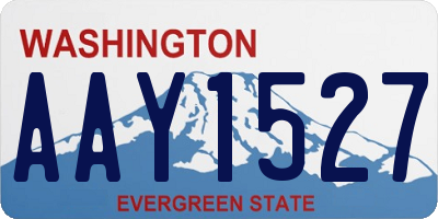 WA license plate AAY1527