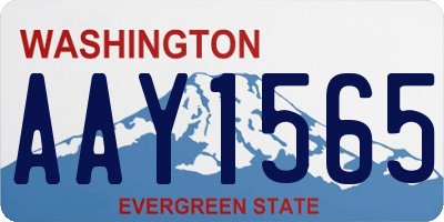WA license plate AAY1565