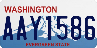 WA license plate AAY1586