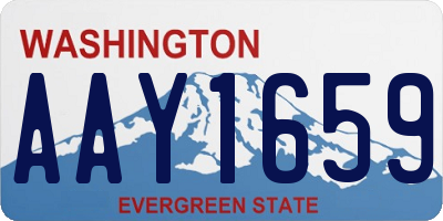 WA license plate AAY1659