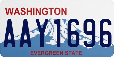 WA license plate AAY1696