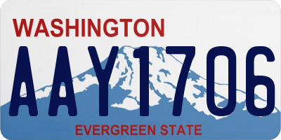 WA license plate AAY1706
