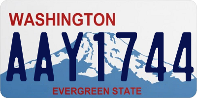 WA license plate AAY1744