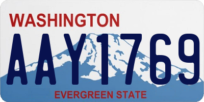 WA license plate AAY1769