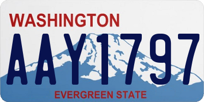 WA license plate AAY1797