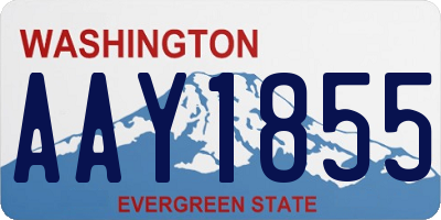 WA license plate AAY1855