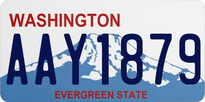WA license plate AAY1879
