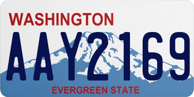 WA license plate AAY2169