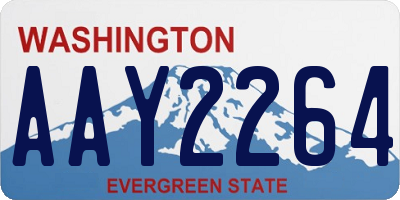 WA license plate AAY2264