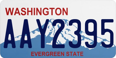 WA license plate AAY2395