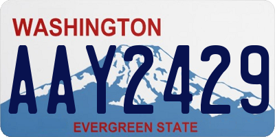 WA license plate AAY2429