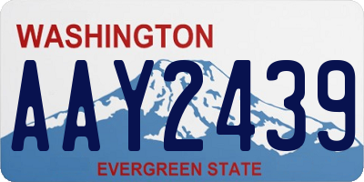 WA license plate AAY2439
