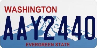 WA license plate AAY2440