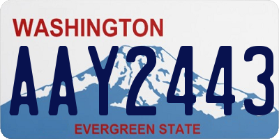 WA license plate AAY2443