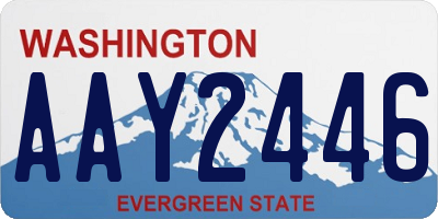 WA license plate AAY2446