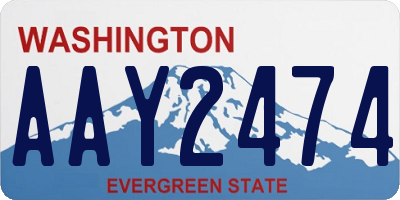WA license plate AAY2474