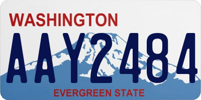 WA license plate AAY2484