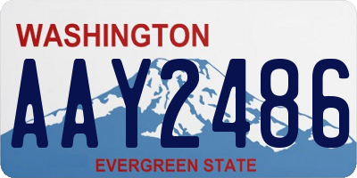 WA license plate AAY2486
