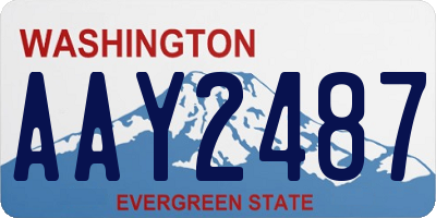 WA license plate AAY2487