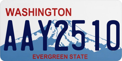 WA license plate AAY2510