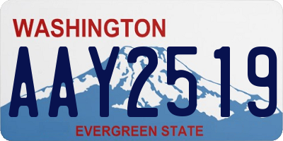 WA license plate AAY2519