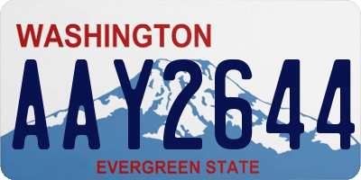 WA license plate AAY2644
