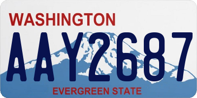 WA license plate AAY2687