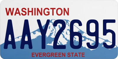 WA license plate AAY2695