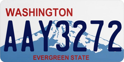 WA license plate AAY3272