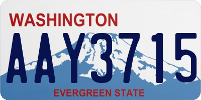 WA license plate AAY3715