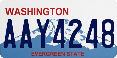 WA license plate AAY4248